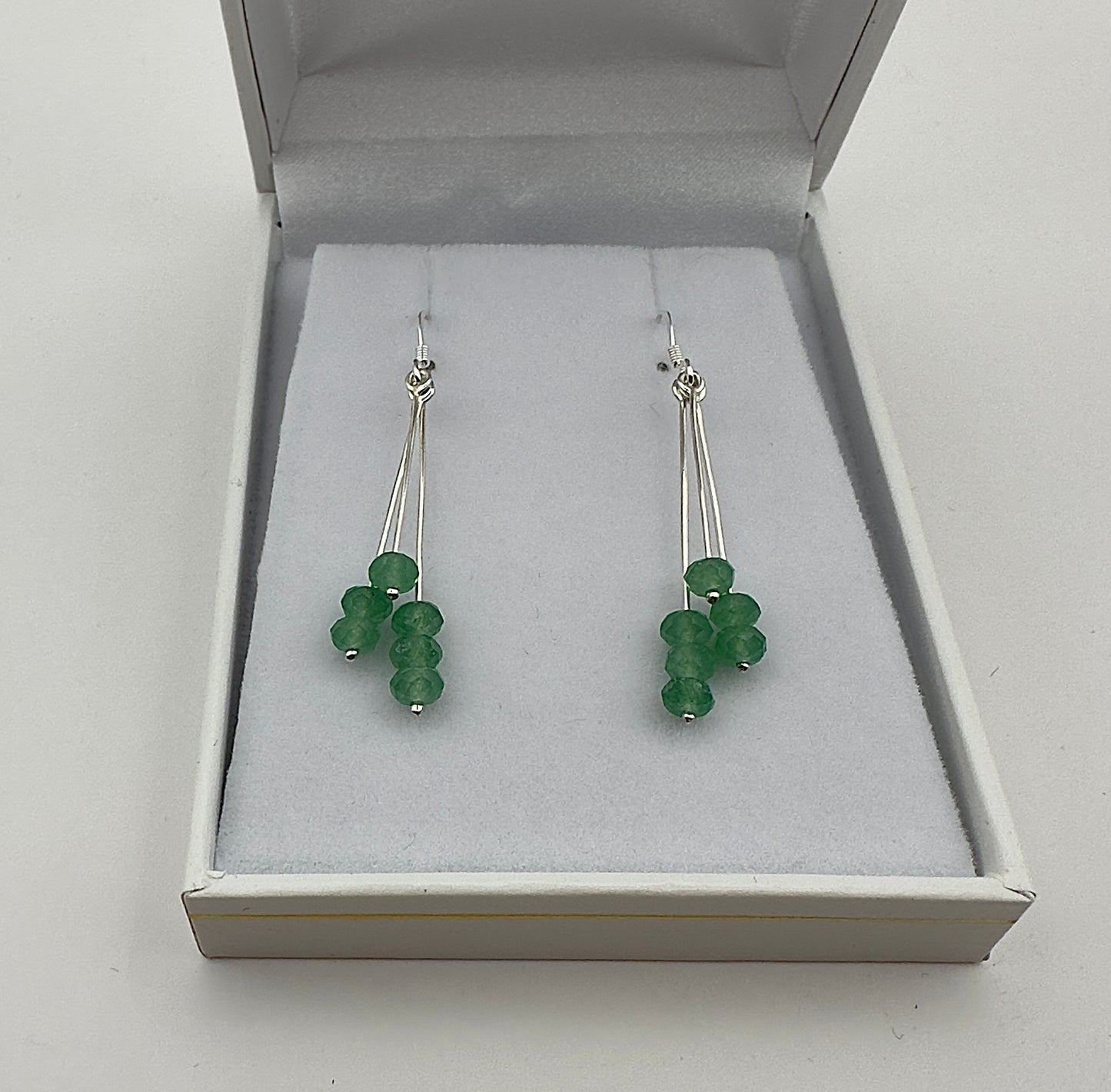Boucle d'oreille aventurine