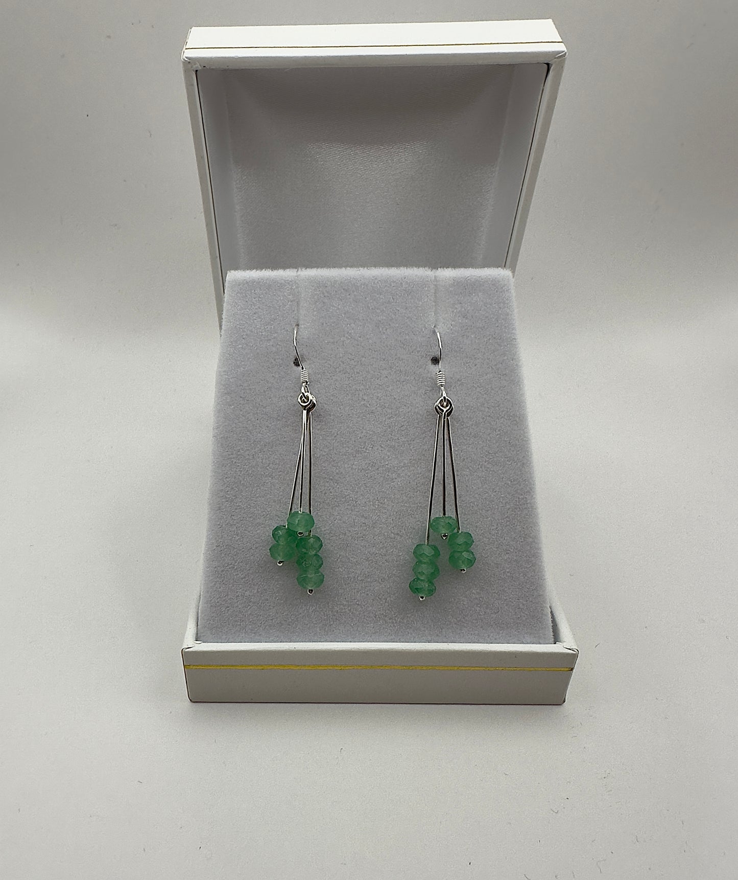 Boucle d'oreille aventurine