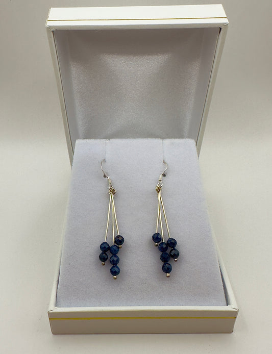 Boucles d'oreilles Saphir