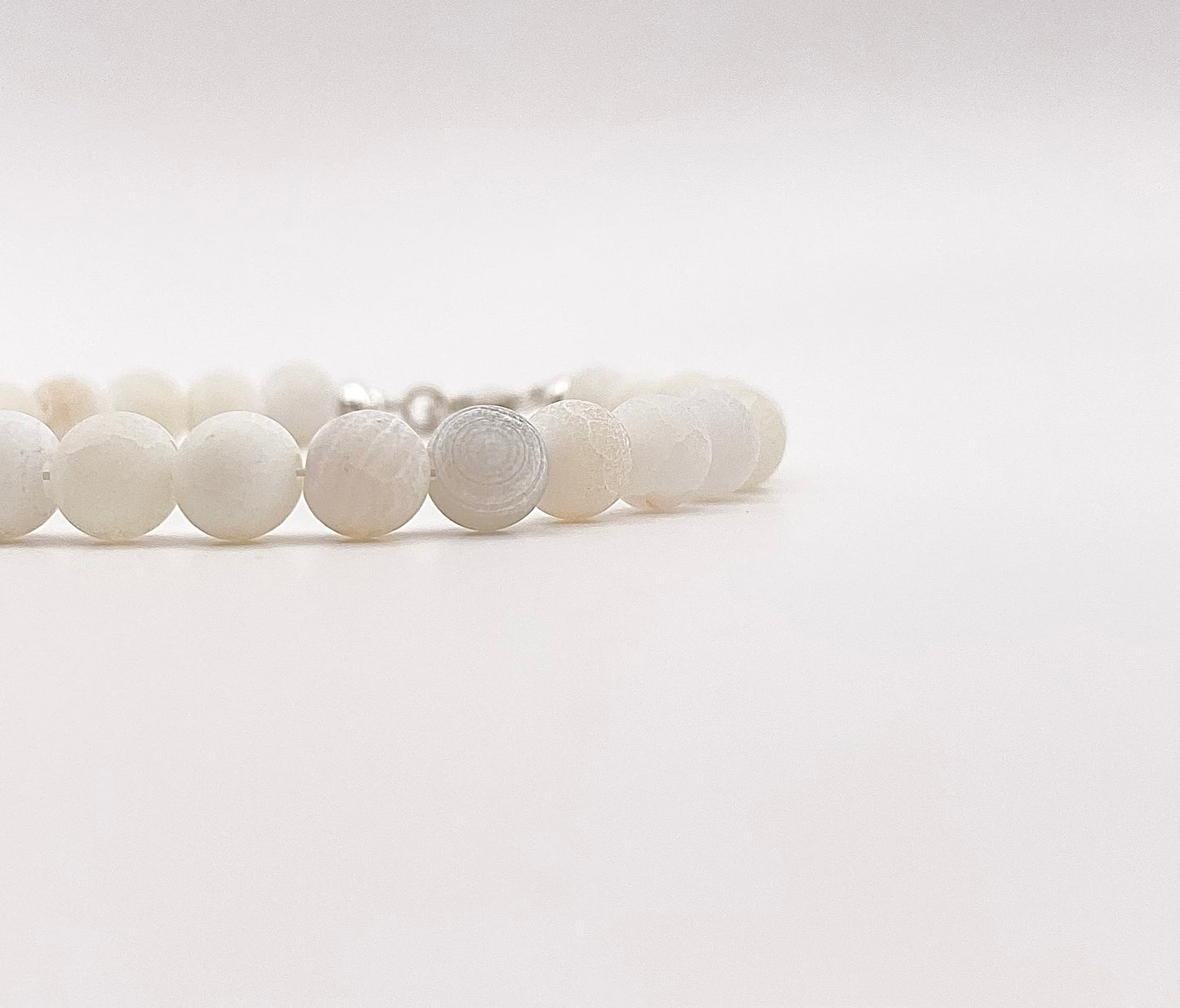 Bracelet Agate Blanche