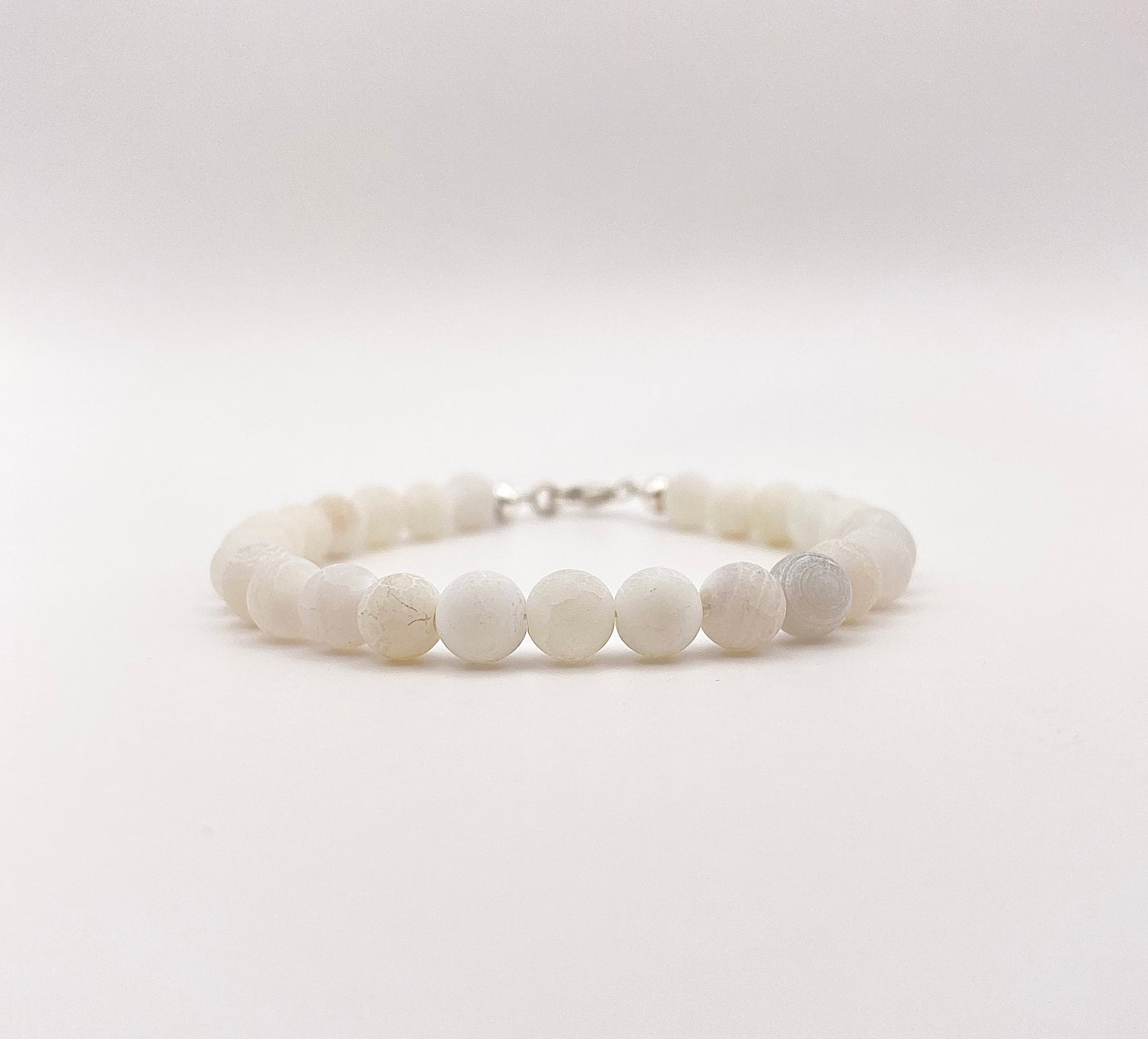 Bracelet Agate Blanche