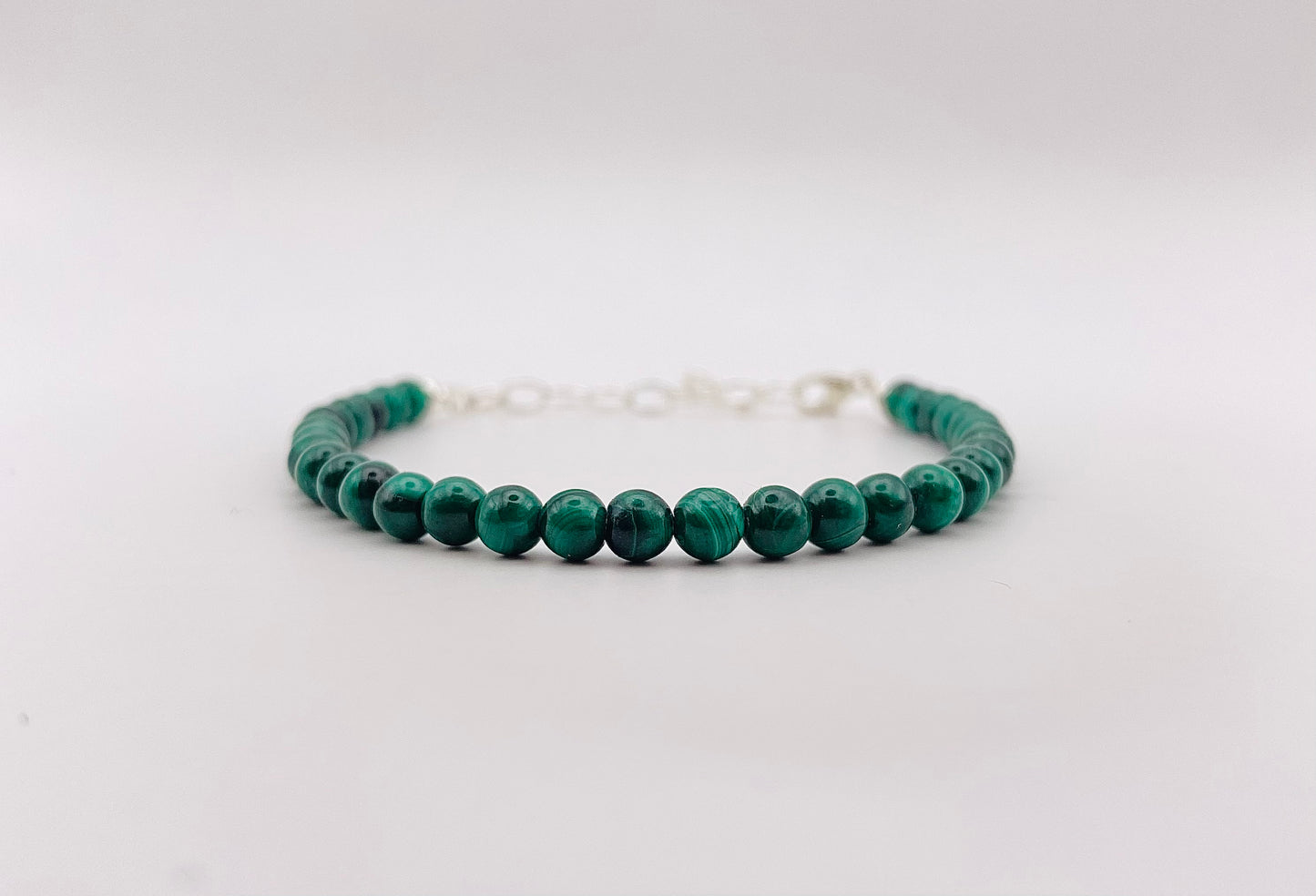 Bracelet Malachite + chainette