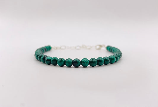 Bracelet Malachite + chainette