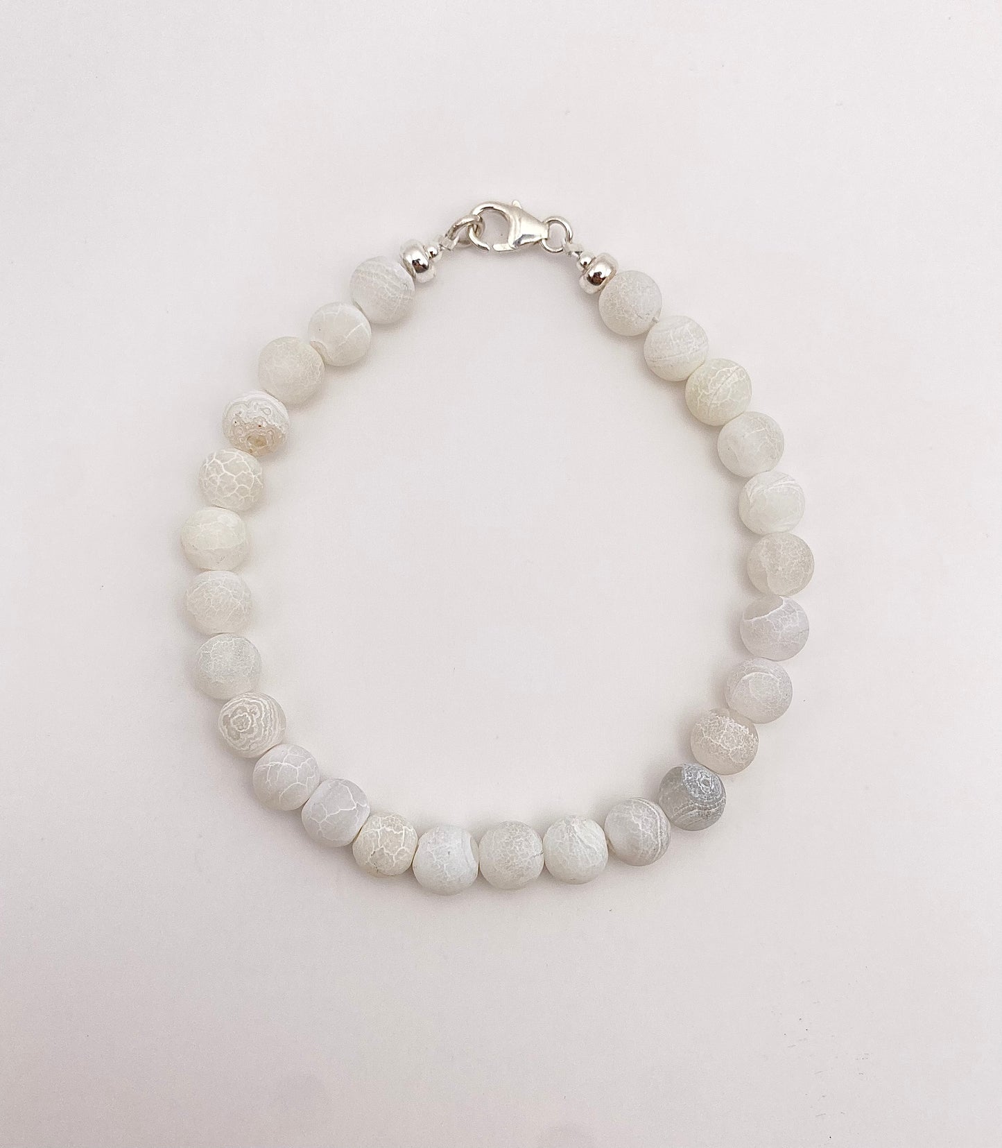 Bracelet Agate Blanche