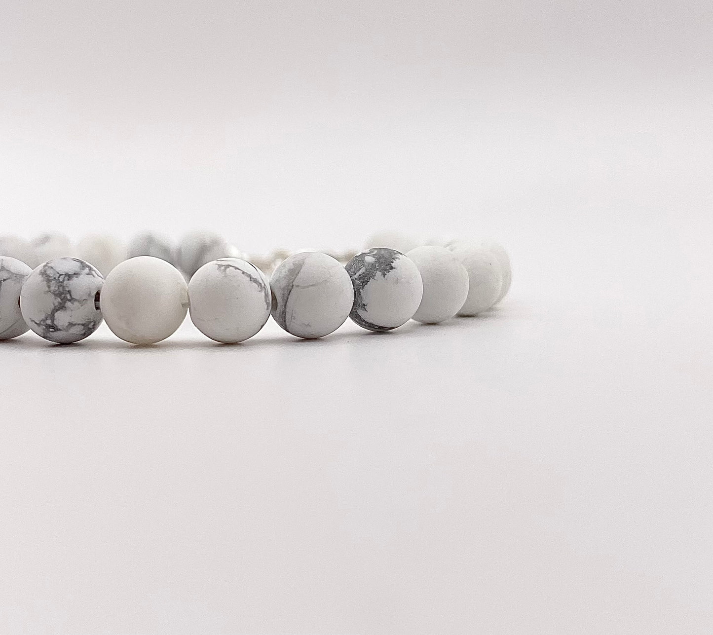 Bracelet Howlite (finition sablé)