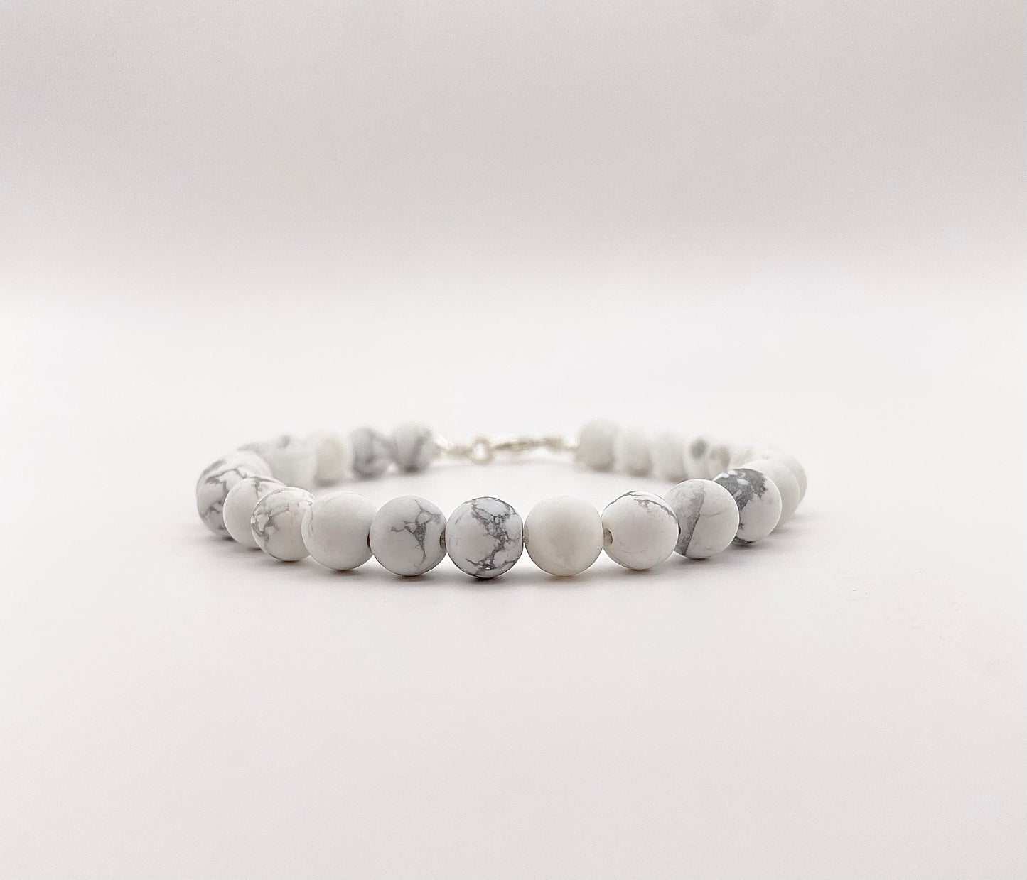 Bracelet Howlite (finition sablé)