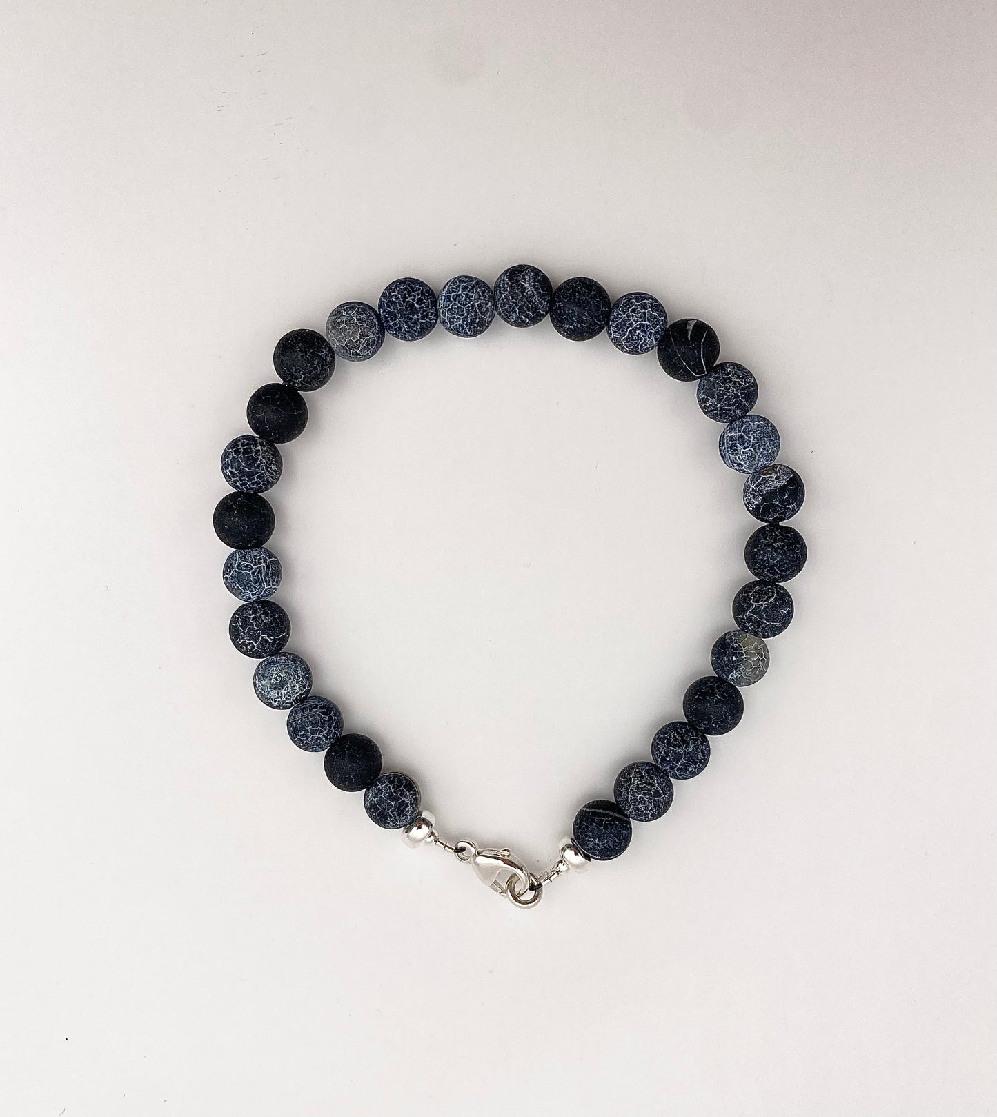 Bracelet Agate bleue