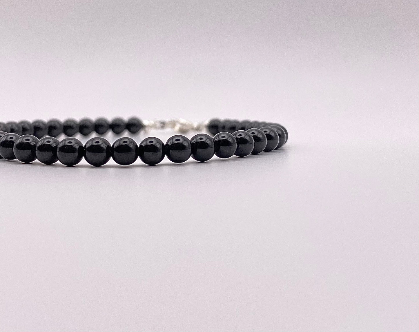 Bracelet spinelle noir