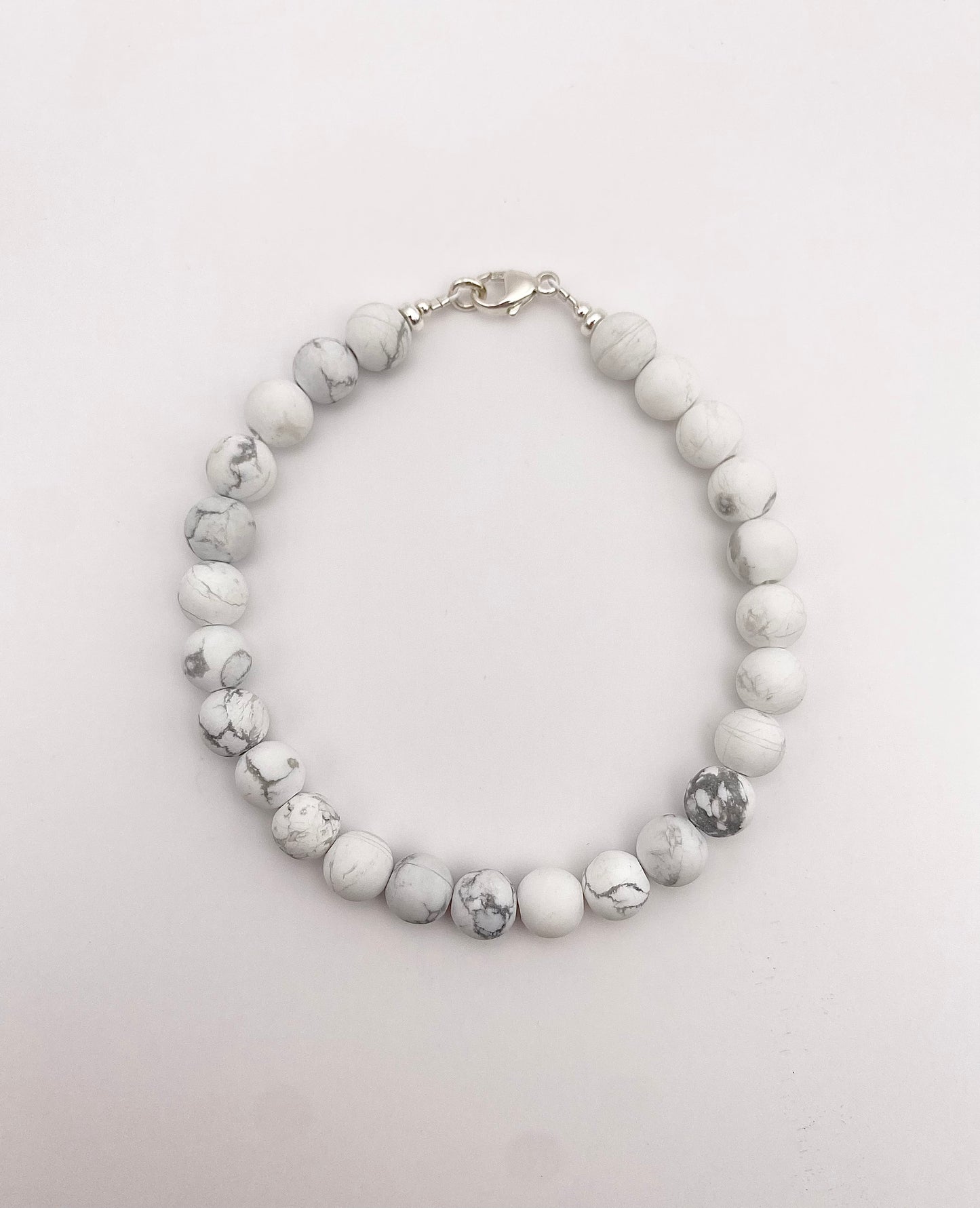 Bracelet Howlite (finition sablé)